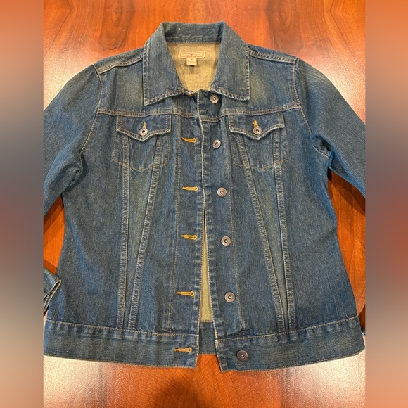 Steve & Barry's Denim Label ladies jacket w/ scarf - Picture 5 of 8